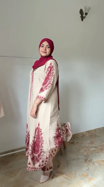 Feminine Ethnic 3Pcs Dress