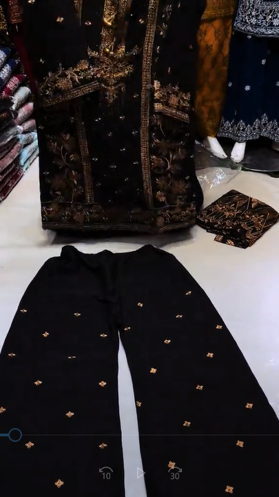 Crystal Black3Pcs Suit