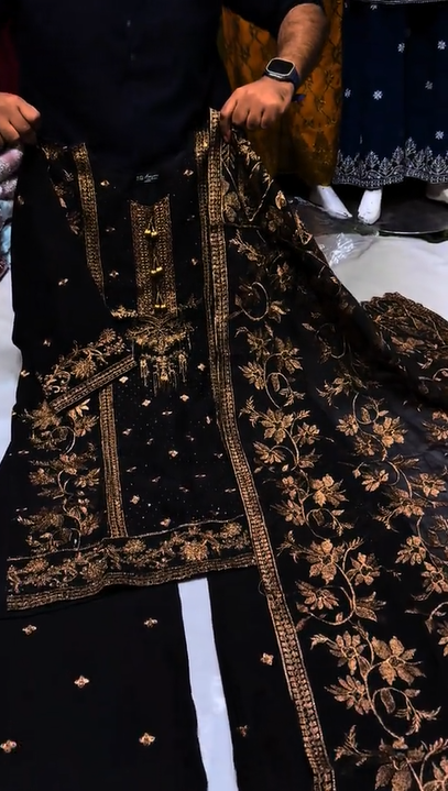 Crystal Black3Pcs Suit