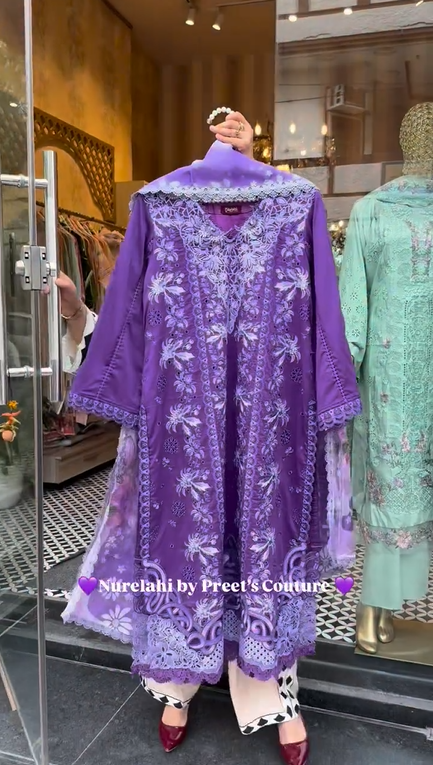 Rose Embroidery Suit