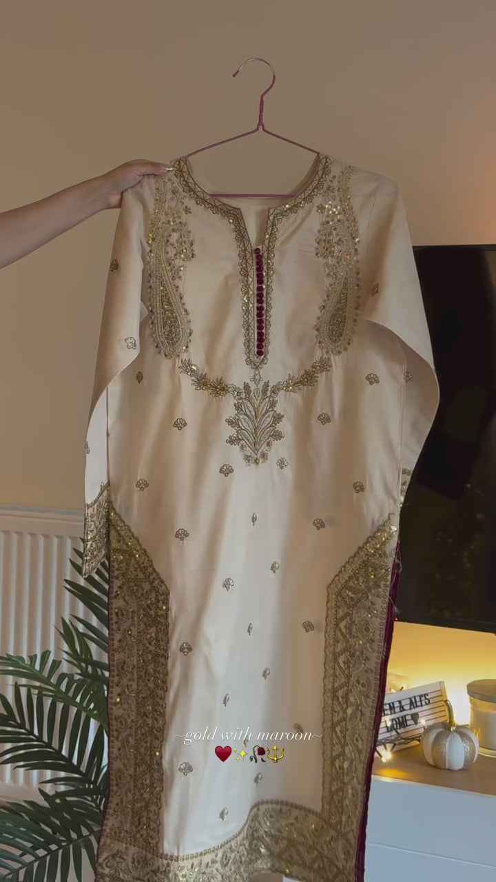 Women 3Pcs Embroidery Suit