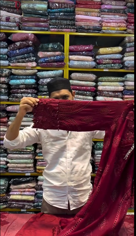 Maroon Embroidery 3pcs Suit