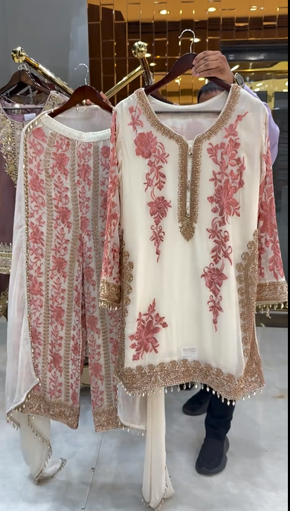 Embroidery Detail Work Suit