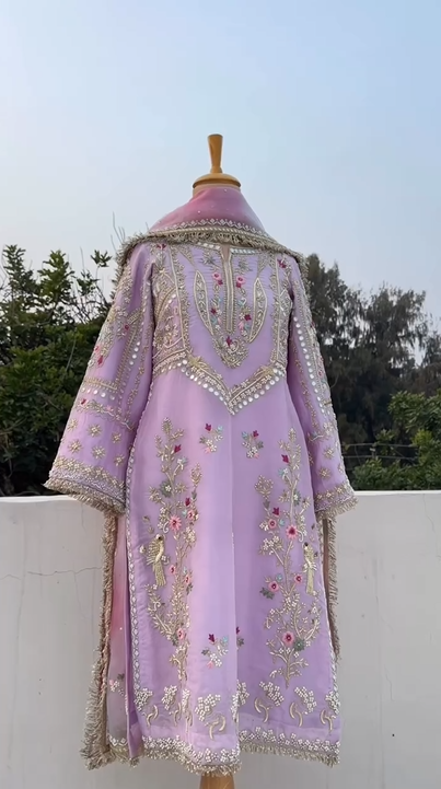 Baby Pink HandWork Dress