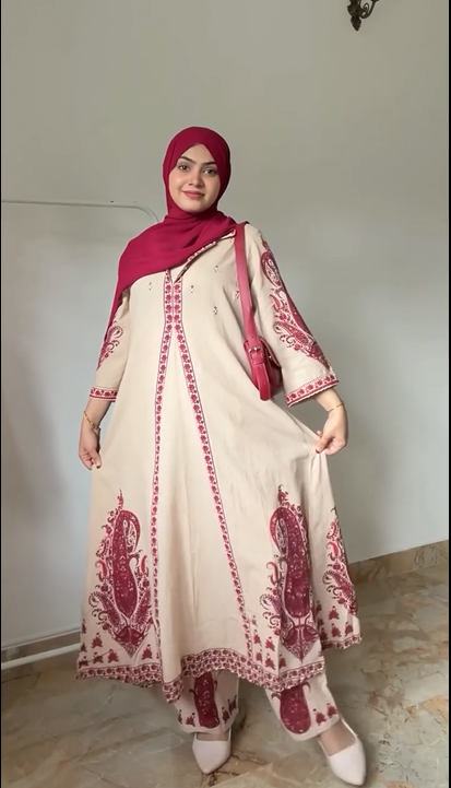 Feminine Ethnic 3Pcs Dress